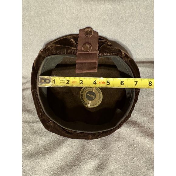 Vintage 1950s Brown Velvet Beret Golden Falcon Eastern Airlines Play Toppers EUC - Picture 5 of 5